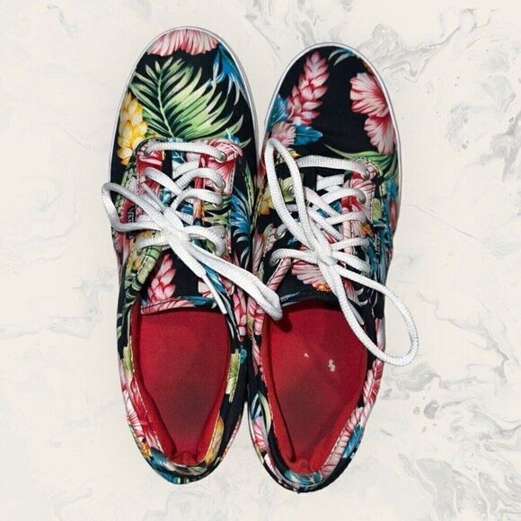 Vans Off The Wall Tropical Colorful Summer Floral Shoes sneakers Women Size 8.5 - Picture 6 of 8
